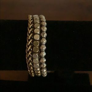 Lucky Brand silver and gold tone bracelet